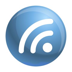 Poster - Wifi signal icon. Outline wifi signal vector icon for web design isolated on white background