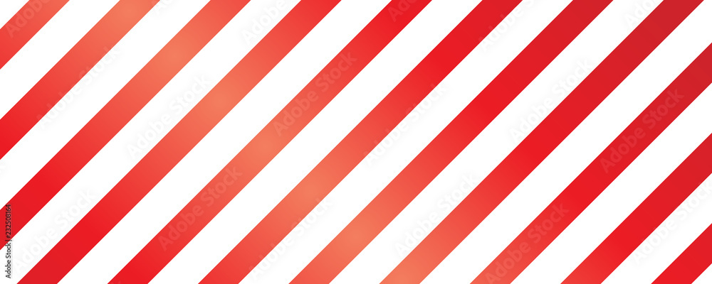 Christmas Seamless Pattern - Red and White Striped Background - obrazy, fototapety, plakaty 