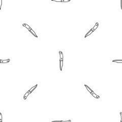 Poster - camp knife pattern seamless vector repeat geometric for any web design