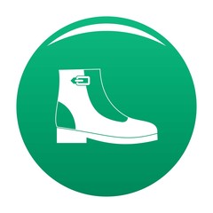 Poster - woman boots icon. simple illustration of woman boots vector icon for any any design green