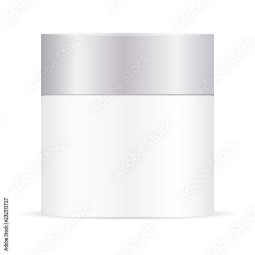 Download White Cream Jar Mockup Illustration Beauty Cosmetic Product Packaging Container Vector Template With Cap Buy This Stock Vector And Explore Similar Vectors At Adobe Stock Adobe Stock 3D SVG Files Ideas | SVG, Paper Crafts, SVG File