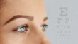© Olesia - Femal face with blue eyes without make-up