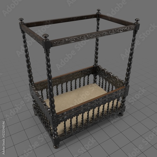 Antique Wooden Crib Buy This Stock 3d Asset And Explore Similar Assets At Adobe Stock Adobe Stock