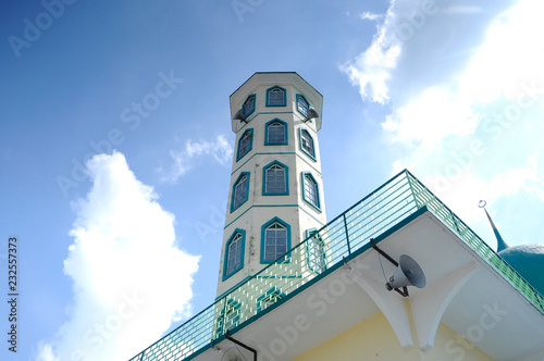 Exterior Of Al Athar Mosque In Bagan Serai Perak Malaysia An Old Mosque Was Build In 1966 Has Big Green Dome One Tall Minaret Stock Photo Adobe Stock