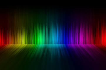 Full spectrum rainbow with reflection