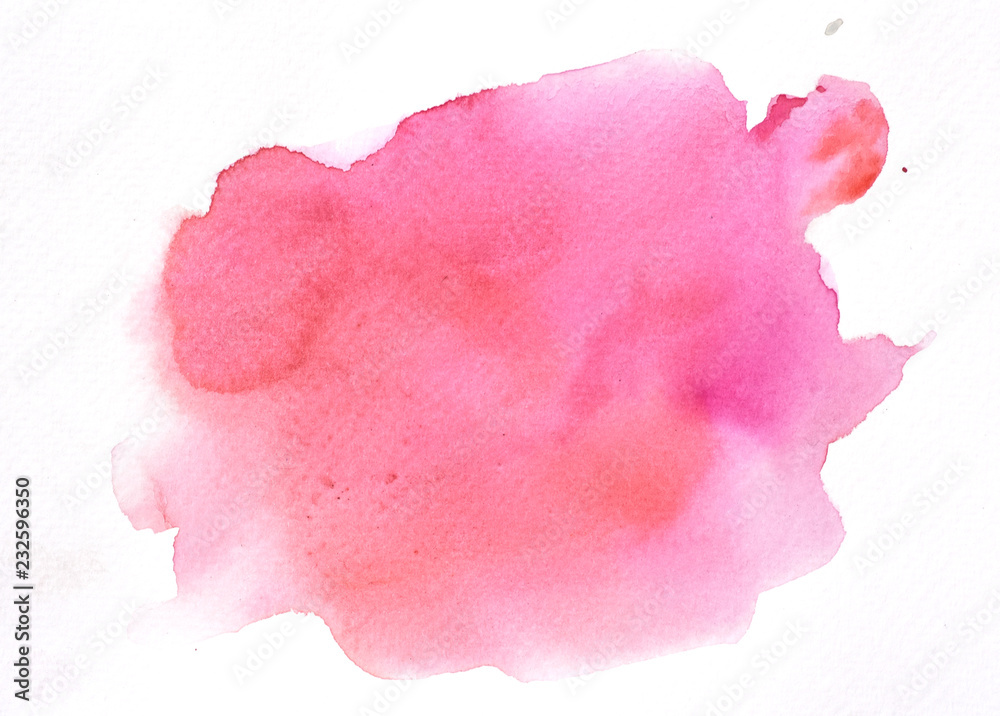 Abstract watercolor background on white isolate, watercolor hand drawn - obrazy, fototapety, plakaty 