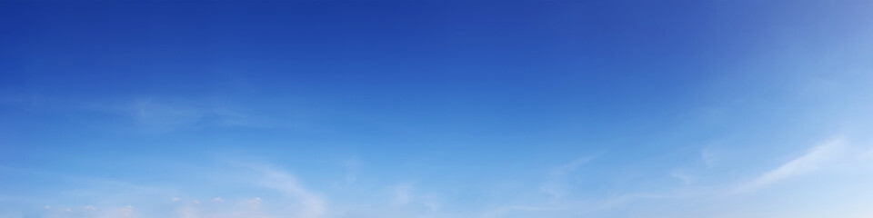 Wall Mural - panorama sky with cloud on a sunny day. beautiful cirrus cloud.