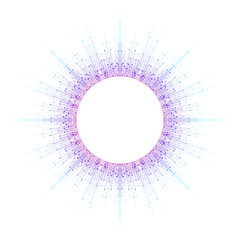 Aufkleber - Artificial Intelligence Logo. Artificial Intelligence and Machine Learning Concept. Vector symbol AI. Neural networks and another modern technologies concepts. Technology sci-fi concept