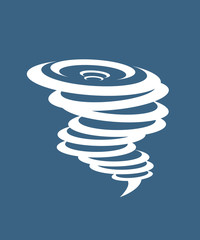 Poster - tornado icon. simple illustration of tornado vector icon for web.whirlwind sign. tornado. hurricane.