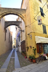 Wall Mural - Alghero Historische Altstadt