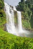 Fototapeta Łazienka - Tad Yuang waterfall with bright rainbow.