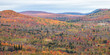 Fall foliage vista of the Superior National Forest on North Shore of Lake Superior.