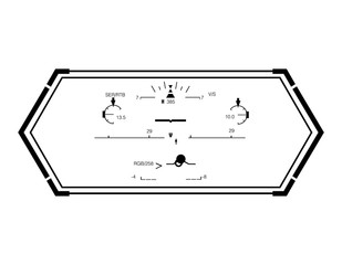 Poster - Hud elements,graph.Vector illustration.Head-up display elements for the web.