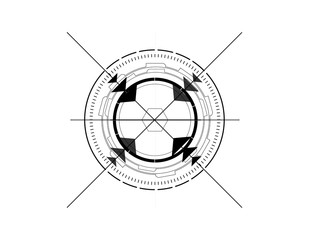 Poster - Hud elements,graph.Vector illustration.Head-up display elements for the web.