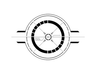 Poster - Hud elements,graph.Vector illustration.Head-up display elements for the web.