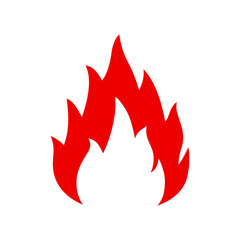 Wall Mural - Fire icon. Flame sign - vector for stock