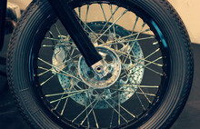 The Wheel From Vintage Motorcycle
