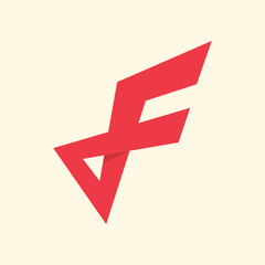 Letter F logo design