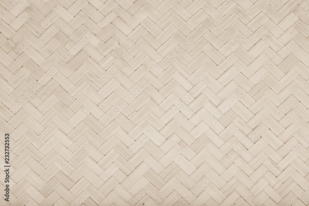 Photo Art Print Brown Mat Traditional Handicraft Bamboo Weave