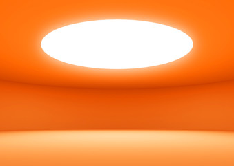 Wall Mural - orange empty space.