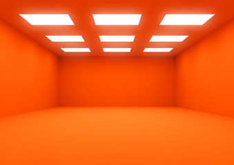 Wall Mural - orange empty space.
