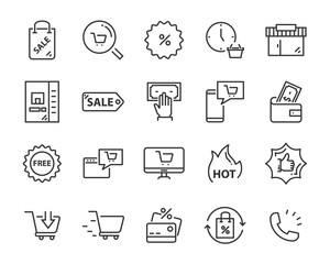 set of send icons, such as delivery, transport, mail, service