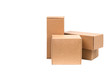 © andreyphoto63 - Cardboard boxes for goods on a white background. Different size. Isolated on white background.