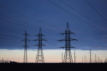  Power line technology voltage electrecity transmission landscape energy.