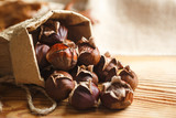 Fototapeta  - roasted chestnuts