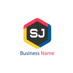 Wall Mural - Initial Letter SJ Logo template design