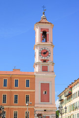 Poster - Tour de l'Horloge  Place du Palais de Justice  Nice Côte d’Azur France