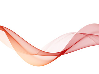 abstract smooth color wave . curve flow red motion illustration