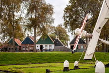 View On Traditional Dutch Houses And Streets In A Recreated Heritage Museum With Beautiful Historic Vintage Scenes From Holland.
