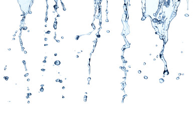 Wall Mural - water splash drop blue liquid bubble