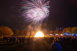 © Okta - Fireworks display at bonfire night. Guy Fawkes night. Bokeh effect.