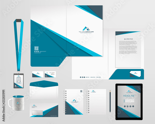Fotomural corporate identity template