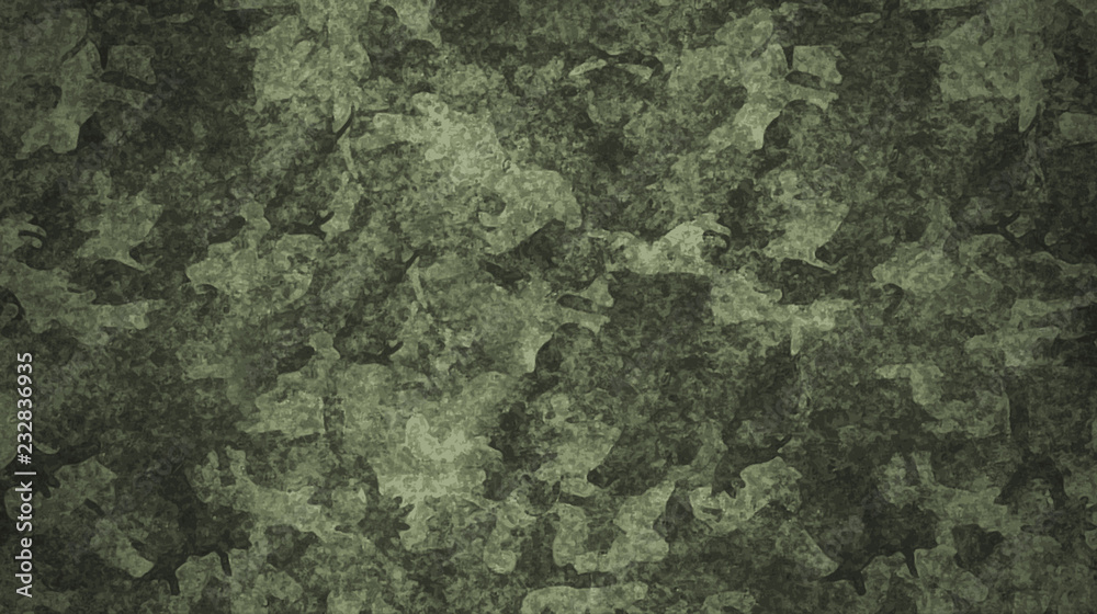 Print texture military camouflage army green hunting - obrazy, fototapety, plakaty 