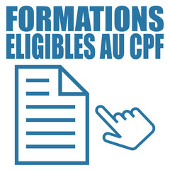 Poster - Logo formations éligibles au compte personnel de formation.