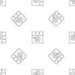 Poster - Target calendar pattern seamless vector repeat geometric for any web design