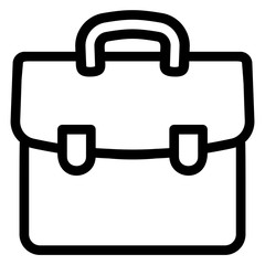 Poster - Suitcase icon. Outline suitcase vector icon for web design isolated on white background