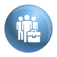 Poster - Business people group icon. Simple illustration of business people group vector icon for web design isolated on white background