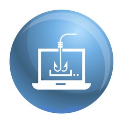 Poster - Computer phishing icon. Simple illustration of computer phishing vector icon for web design isolated on white background