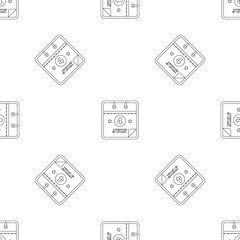 Poster - July calendar pattern seamless vector repeat geometric for any web design