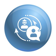 Aufkleber - Phishing personal data icon. Simple illustration of phishing personal data vector icon for web design isolated on white background