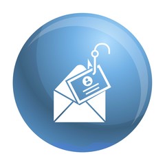 Poster - Mail phishing icon. Simple illustration of mail phishing vector icon for web design isolated on white background