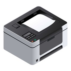 Poster - printer icon. isometric of printer vector icon for web design isolated on white background