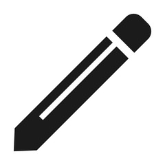 Poster - Pencil icon. Simple illustration of pencil vector icon for web design isolated on white background