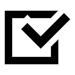 Poster - Check sign icon. Simple illustration of check sign vector icon for web design isolated on white background