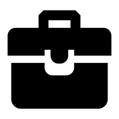 Poster - Briefcase icon. Simple illustration of briefcase vector icon for web design isolated on white background