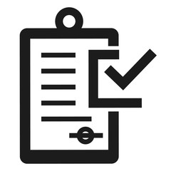 Poster - Checklist icon. Simple illustration of checklist vector icon for web design isolated on white background